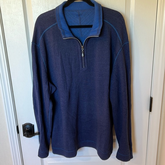 Tommy Bahama Reversible Half Zip Sweater Size XXL - Picture 1 of 9
